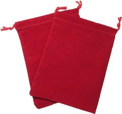 Cloth Dice Bag: Small Red